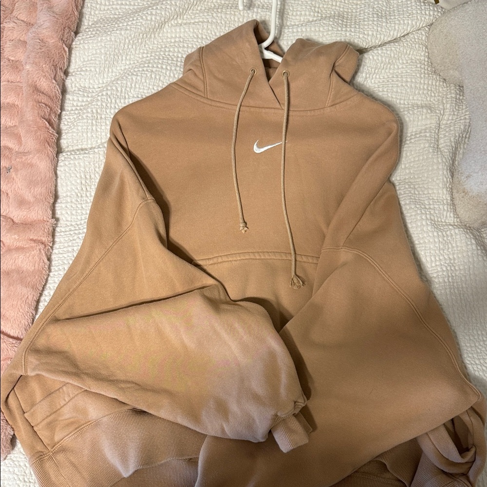 Nike Oversized Tan Hoodie
